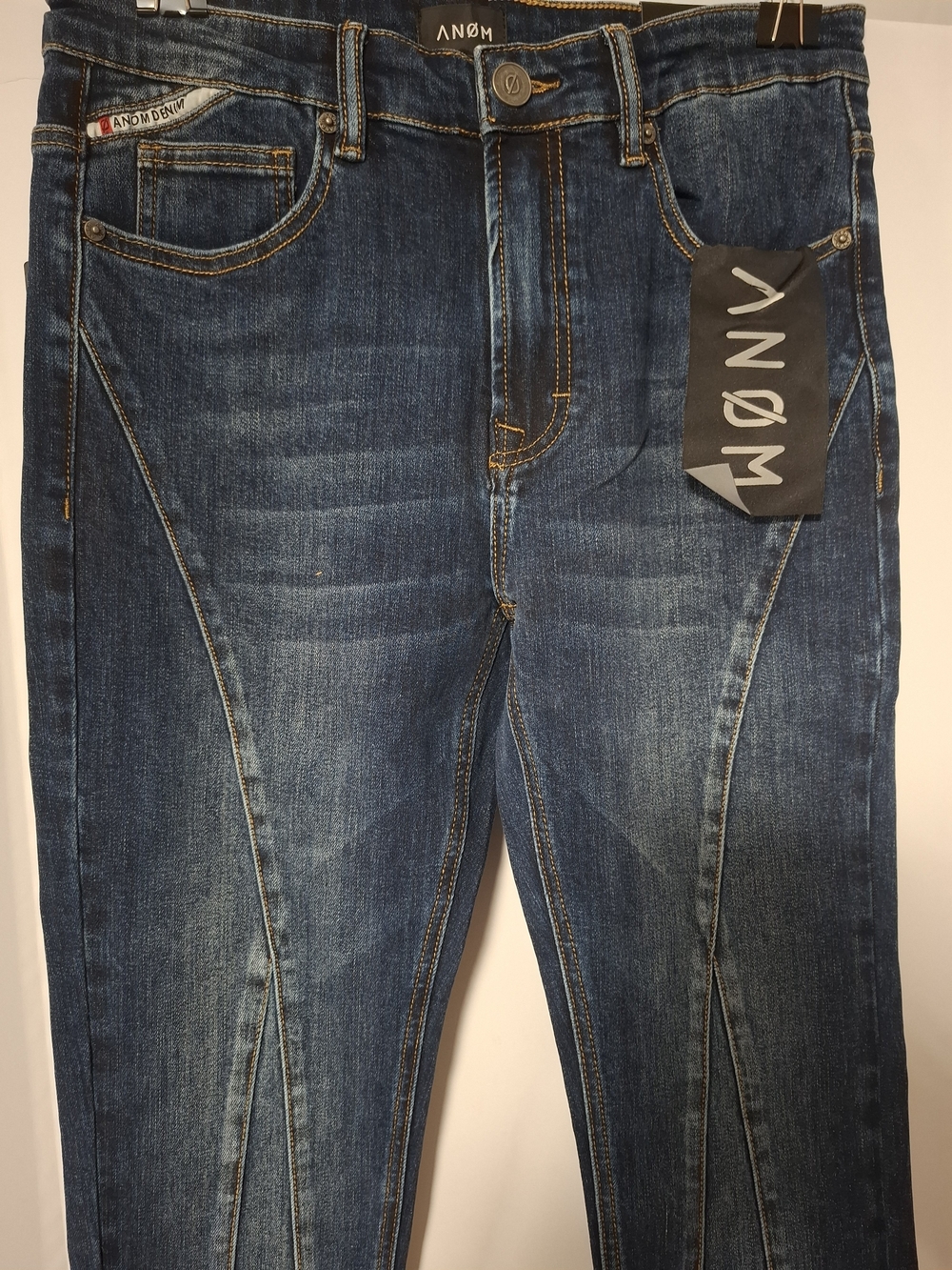 ANØM Slim-Straight Men's Dark Blue Jeans